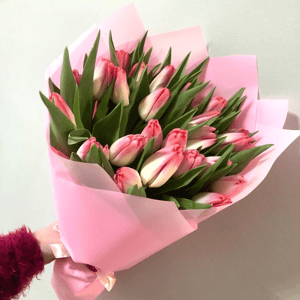 Букет из 21 тюльпана