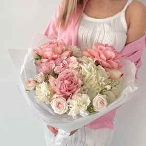 Авторский букет- Для самой нежной из гортензий