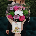 Букет Альстромерии, Хризантем и Роз