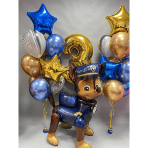 Набор шаров с гелием 484 -с цифрой 3