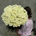 Букет «101 белая роза»