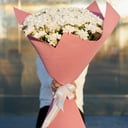 Букет из белой хризантемы