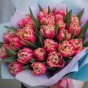 Букет «Пионовидная весна» из тюльпанов