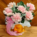 Шляпная коробка с цветами «"Золотая нежность"»