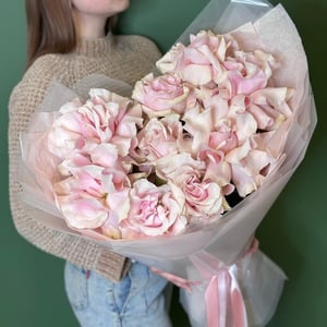 Монобукет из французских розовых роз