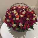 301 роза в корзине