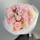 Букет «Нежная гортензия с пионовидными розами»