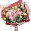 Букет «Тацио» из эустом и пионов