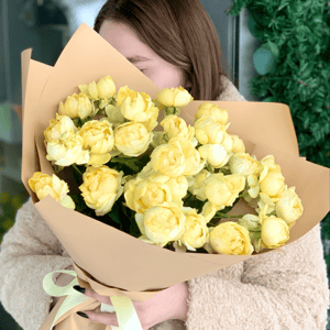 Монобукет "Сияние Солнечного Дня" из роз