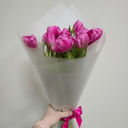 Букет из 23 розовых тюльпанов