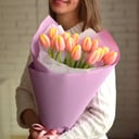 Букет «Солнечный» из тюльпанов