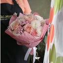 Букет «Нежный зефир» из роз и хризантем