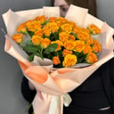 Букет «Карамельные кустовые розы»