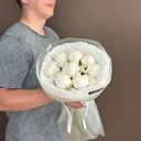 Букет «"Белая королева"» из пионов