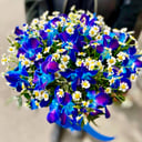 Шляпная коробка с цветами «Яркая мечта» из ромашек