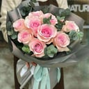 Букет из розовых роз