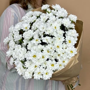 Букет из маленьких ромашек сантини