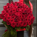Букет из 51 красной розы 90 см