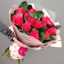 Букет «19 малиновых роз»