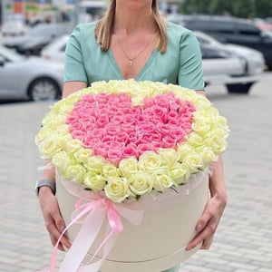 Букет «101 роза сердце»