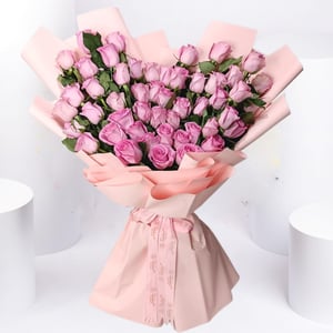 Букет из 51 розовой розы