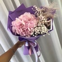 Букет «Милый Комплимент» из гортензий и гипсофил