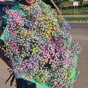 Букет «Разноцветные облака» из гипсофил