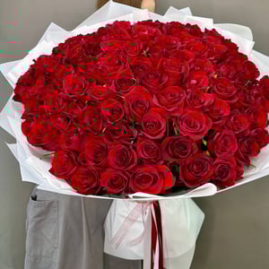 Букет «101 красная роза 60 см»