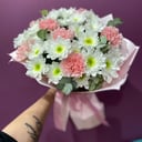 Букет цветов Карусель из хризантем