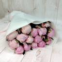 Букет «15 розовых пионов»