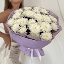 Букет «Белоснежный сад» из хризантем