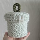 Корзинка-шкатулка вязаная