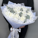 Букет «Море нежности» из гвоздик