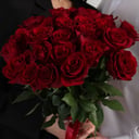 Букет из 25 роз красных роз премиум