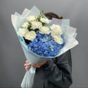 Букет Зимняя пурга из гортензий