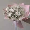 Букет «Гипсофила и хлопок»