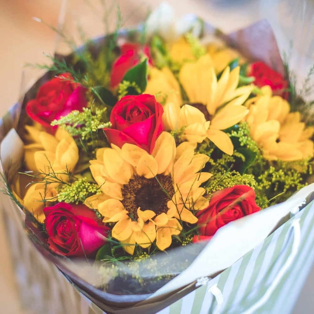 Sunflower mix bouquet Cincinnati