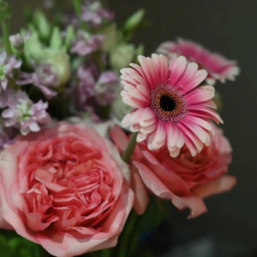 Kräftiger Strauß mit Gerbera