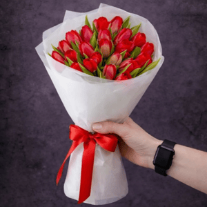 Букет 21 тюльпан