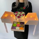 Подарочный набор «Авторская коробочка из кустовых роз»