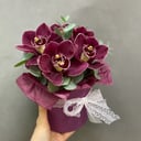 Шляпная коробка с орхидеями