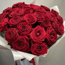 Моно Букет из 25 Роз в Пленке