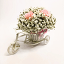 Композиция «Гипсофила с мыльной розой»