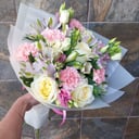 Букет «Экзотика» из роз и альстромерий