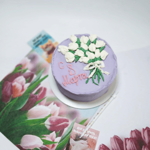 Бенто торт большой с тюльпанами к 8 марта