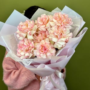 Букет «7 розовых ажурных роз»