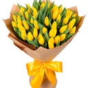 Букет «Солнечное настроение» из тюльпанов