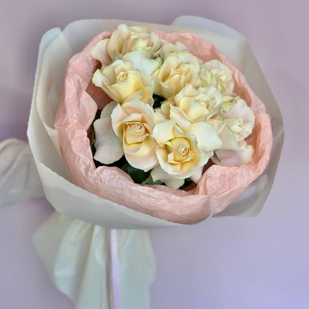 Букет «Французские розы "Летний рассвет"»