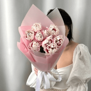 Букет «9 пионовидных тюльпанов премиум»