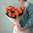 Букет из 15 роз сорта Kahala Primarosa